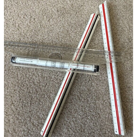 3 Engineering Rulers - Picture 1 of 2